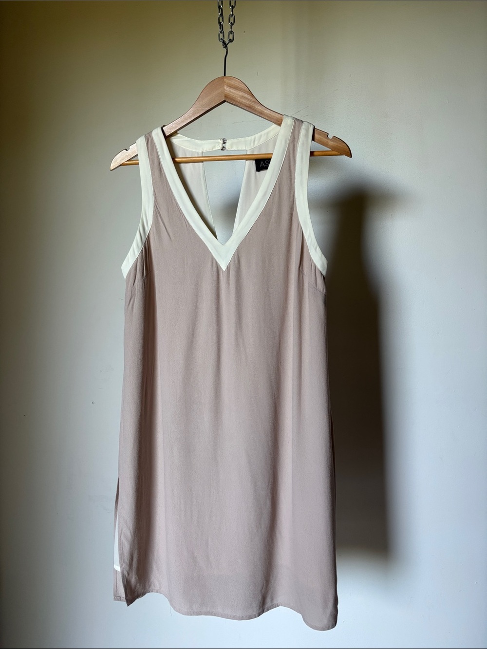 Astr Shift Mini Dress Dusty Mauve Chiffon Size Medium